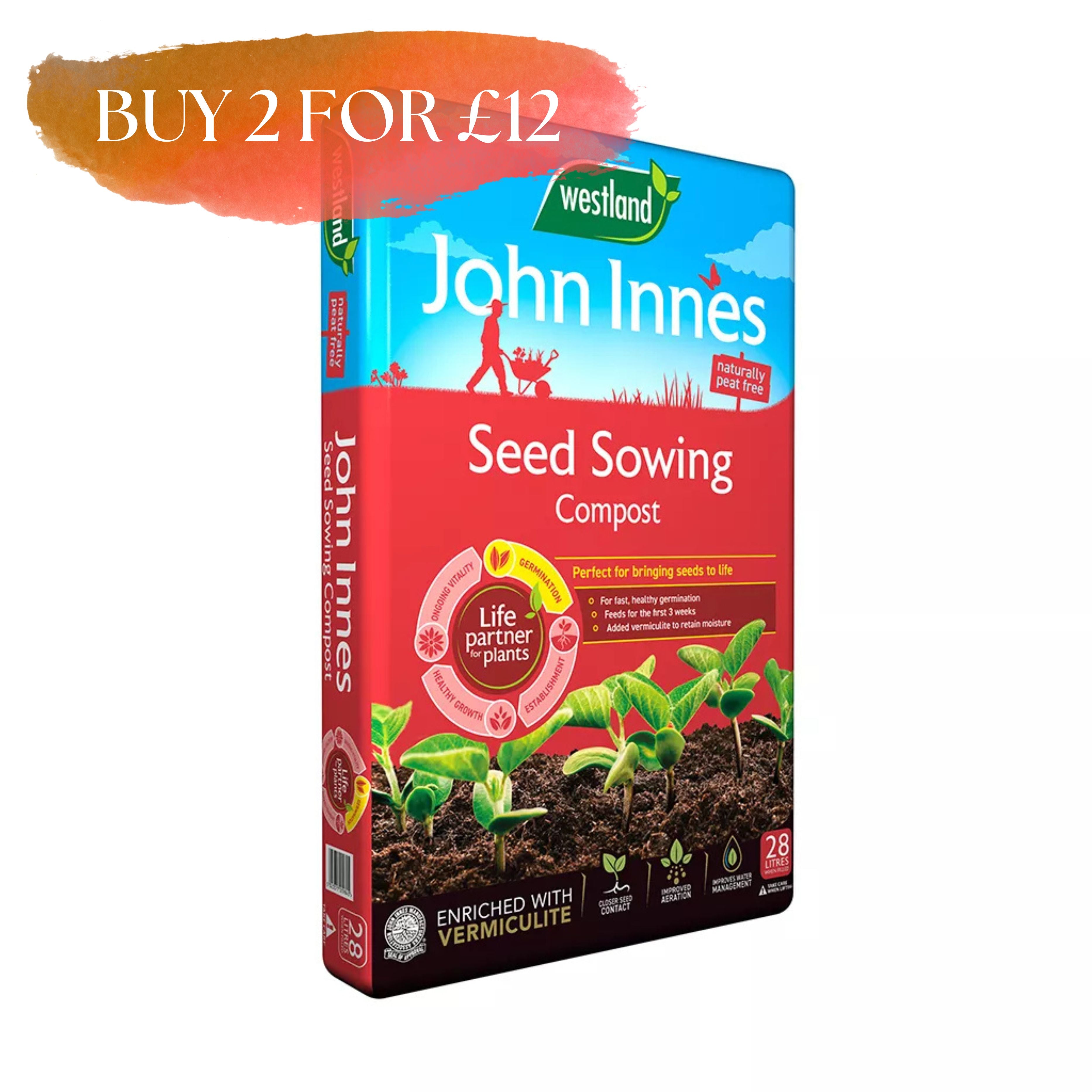 Westland John Innes Peat Free Seed Sowing Compost 28L
