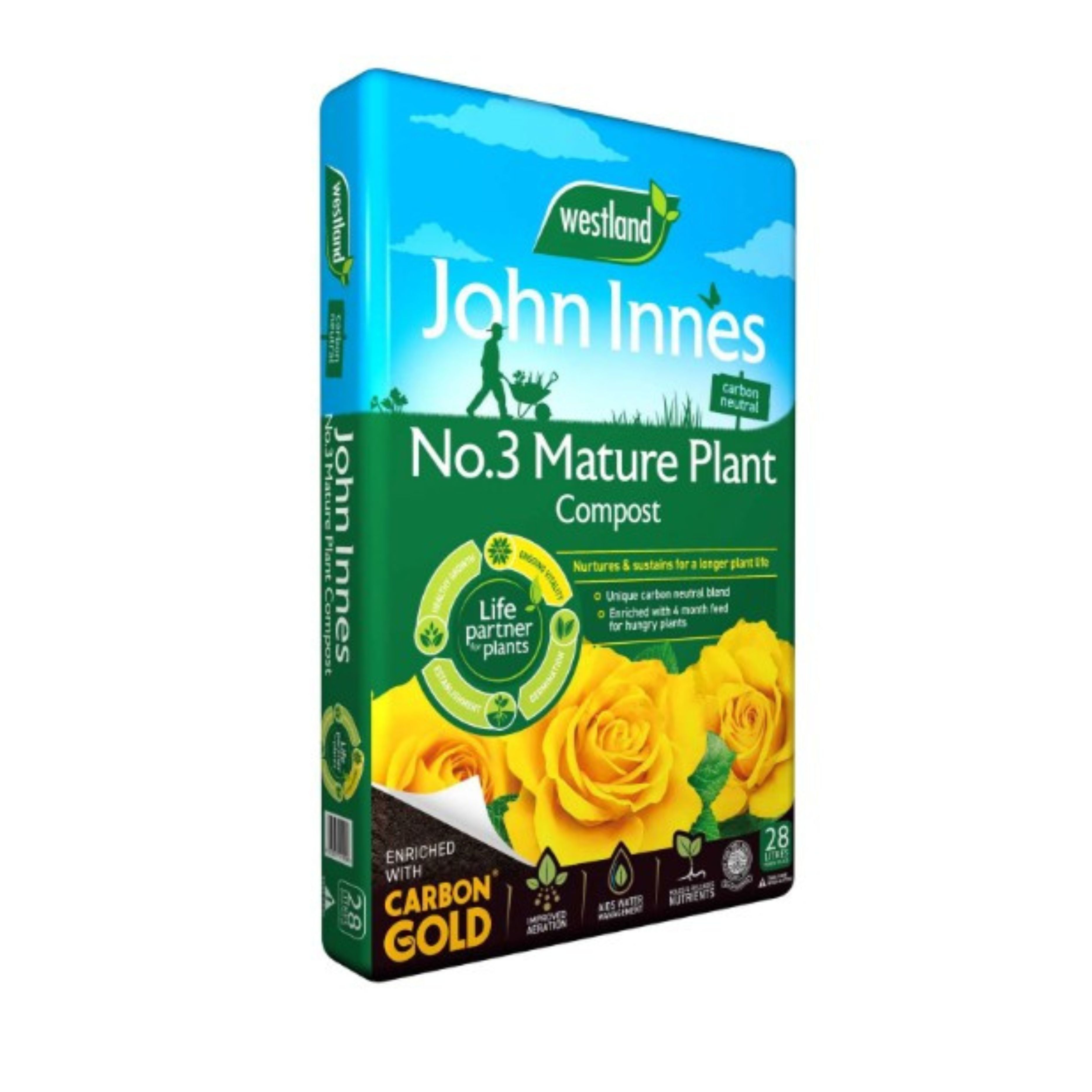 Westland John Innes Peat Free No.3 Mature Plant Compost 28L