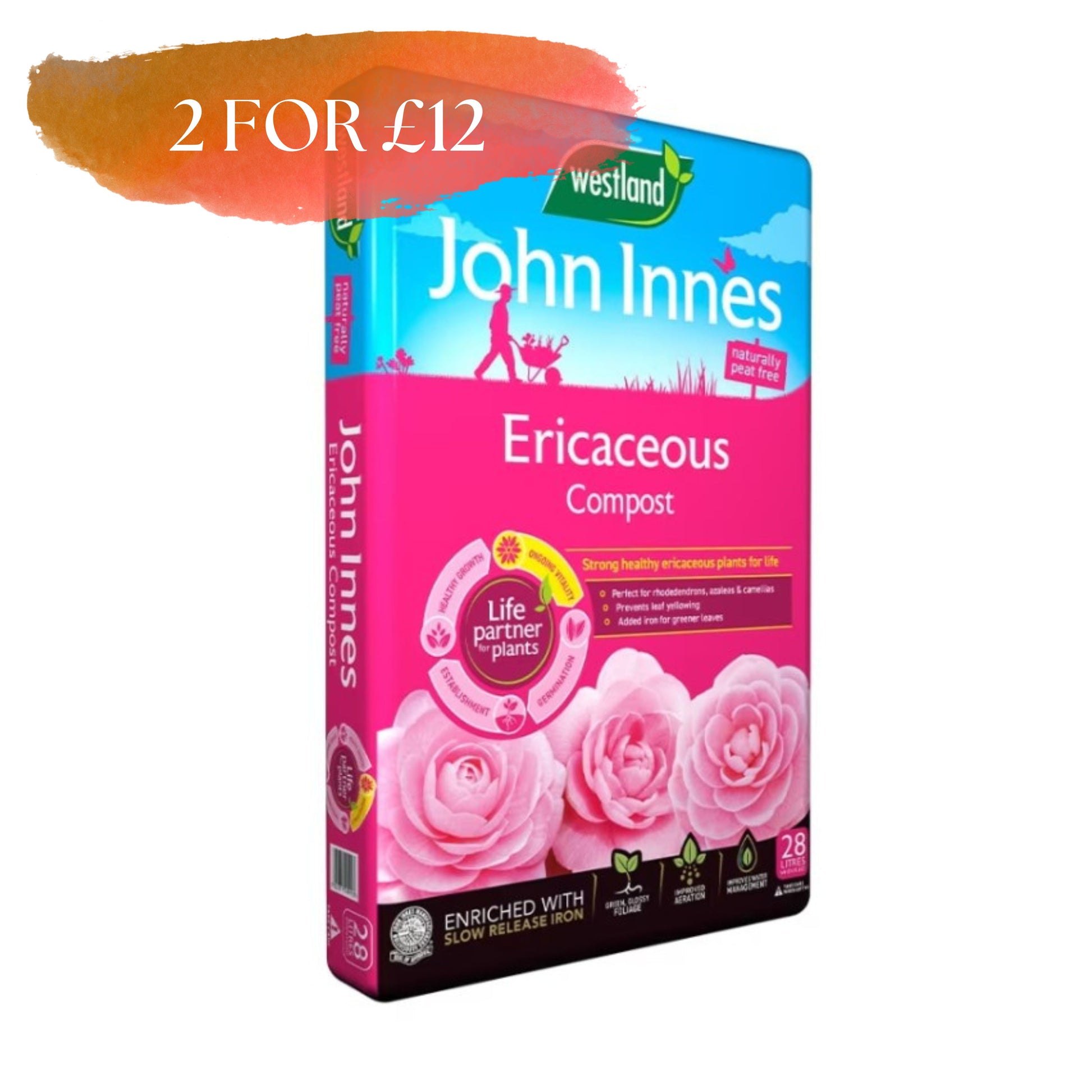 Westland John Innes Peat Free Ericaceous Compost 28L
