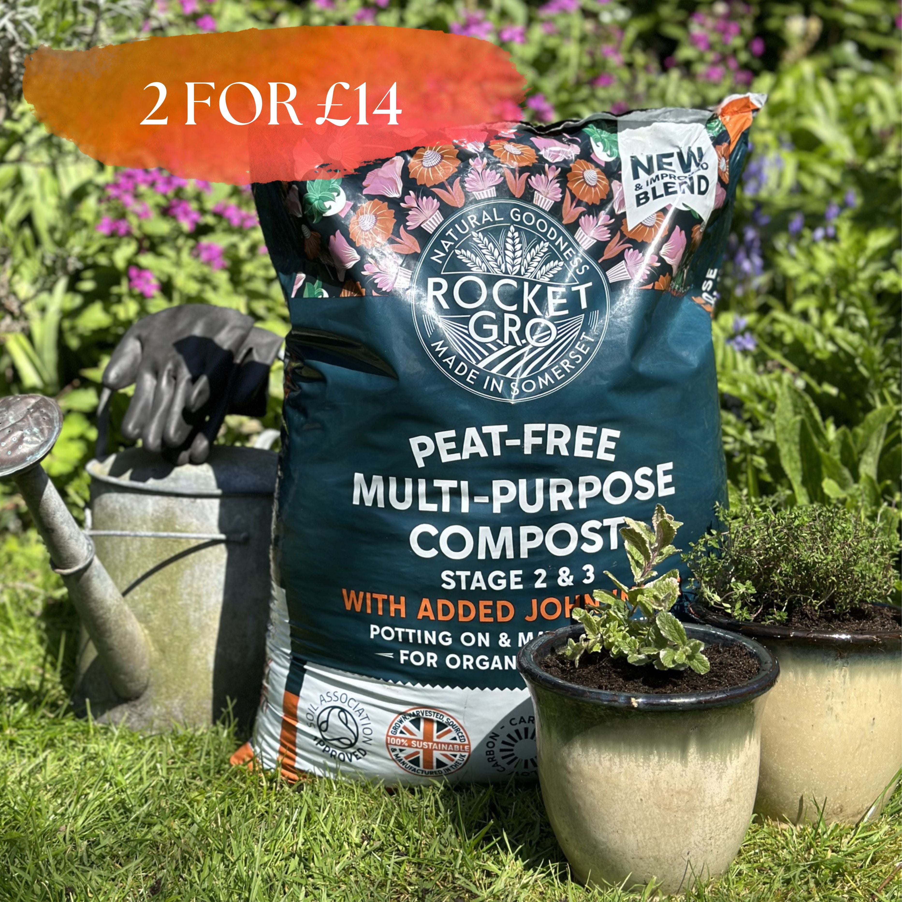 Rocket Gro Multi Purpose with John Innes Compost 40L