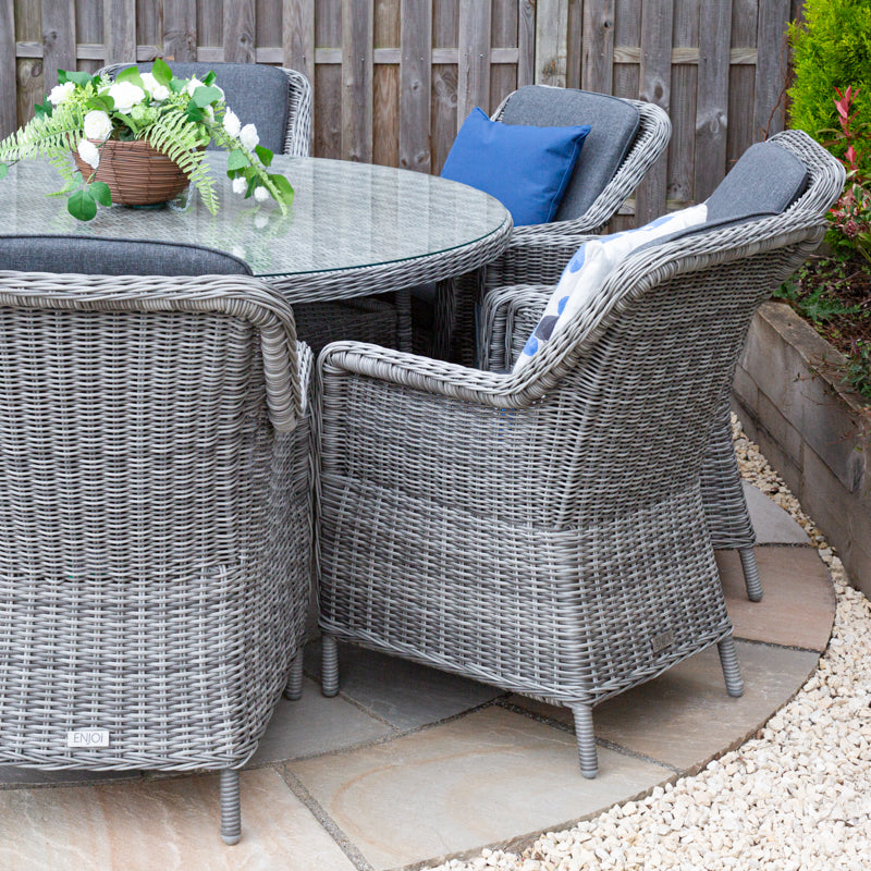 ENJOi Bordeaux 8 Seat Round Dining Set