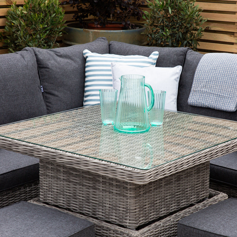 ENJOi Bordeaux Compact Corner Height Adjustable Table Set