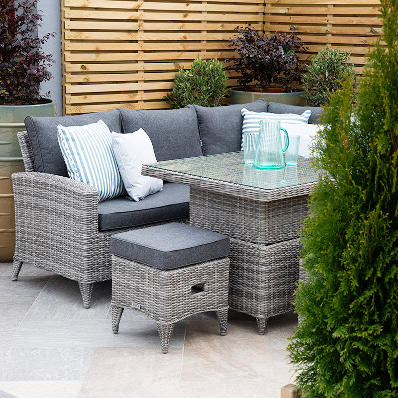 ENJOi Bordeaux Compact Corner Height Adjustable Table Set