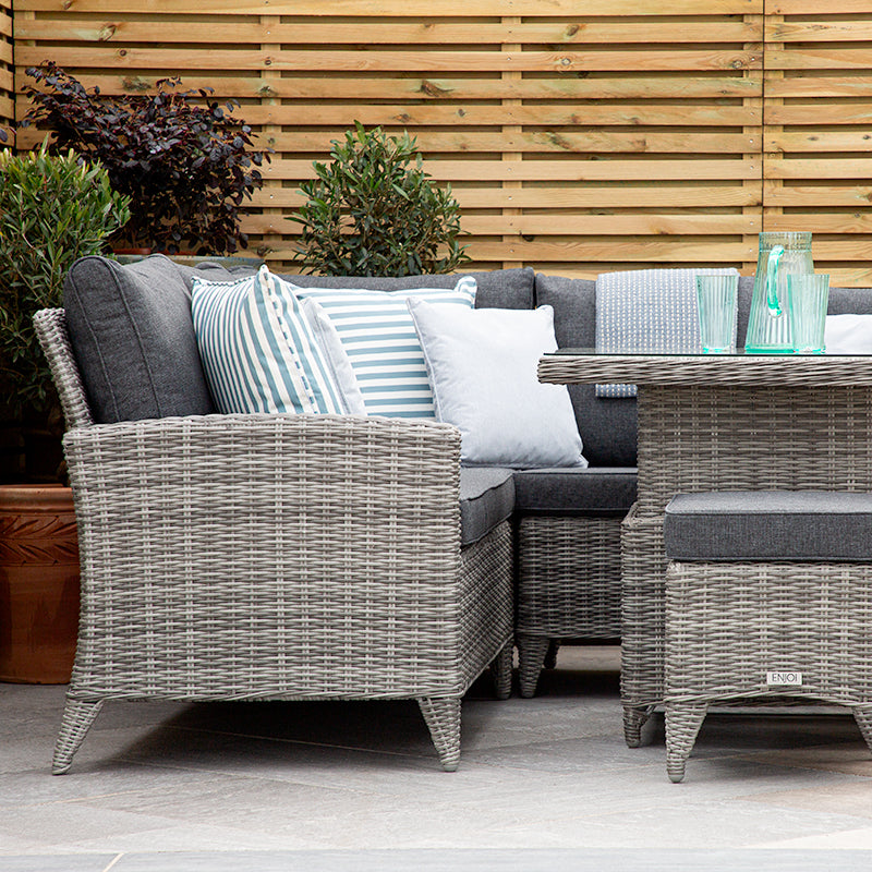 ENJOi Bordeaux Compact Corner Height Adjustable Table Set