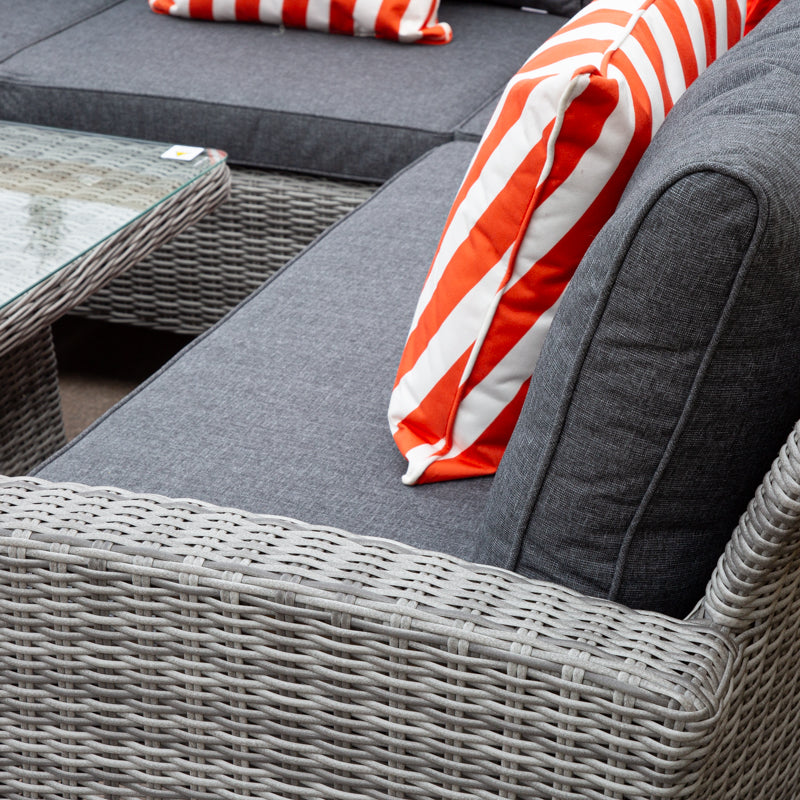 ENJOi Bordeaux Rectangle L Corner Height Adjustable Table Set