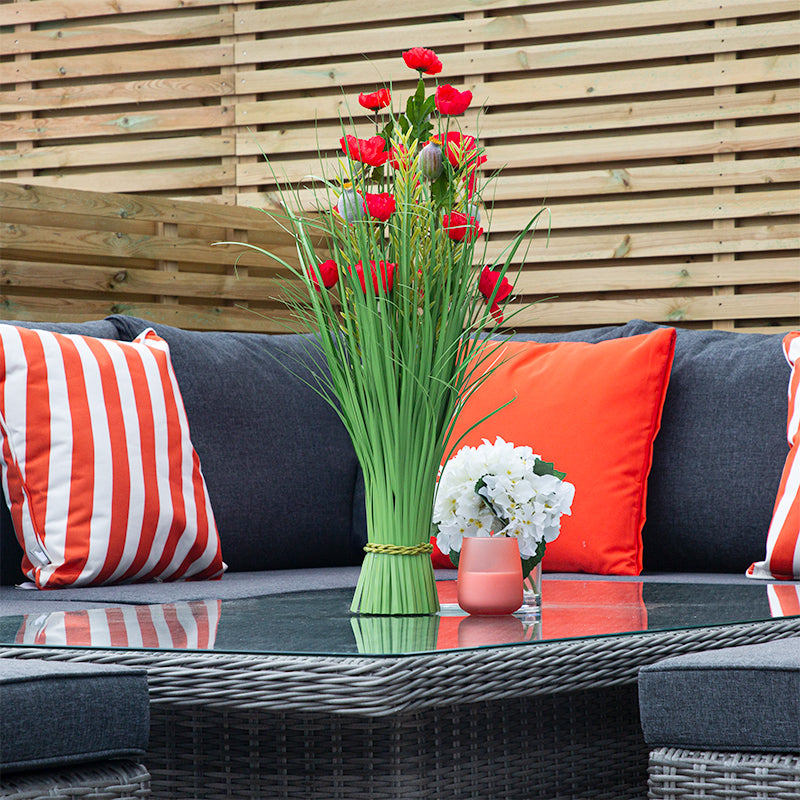 ENJOi Bordeaux Rectangle L Corner Height Adjustable Table Set