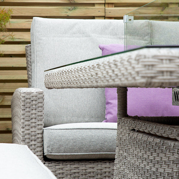 ENJOi Athena Rectangular L Firepit Corner Set