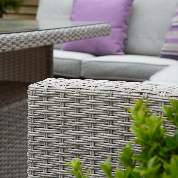 ENJOi Athena Rectangular L Corner Height Adjustable Table Set