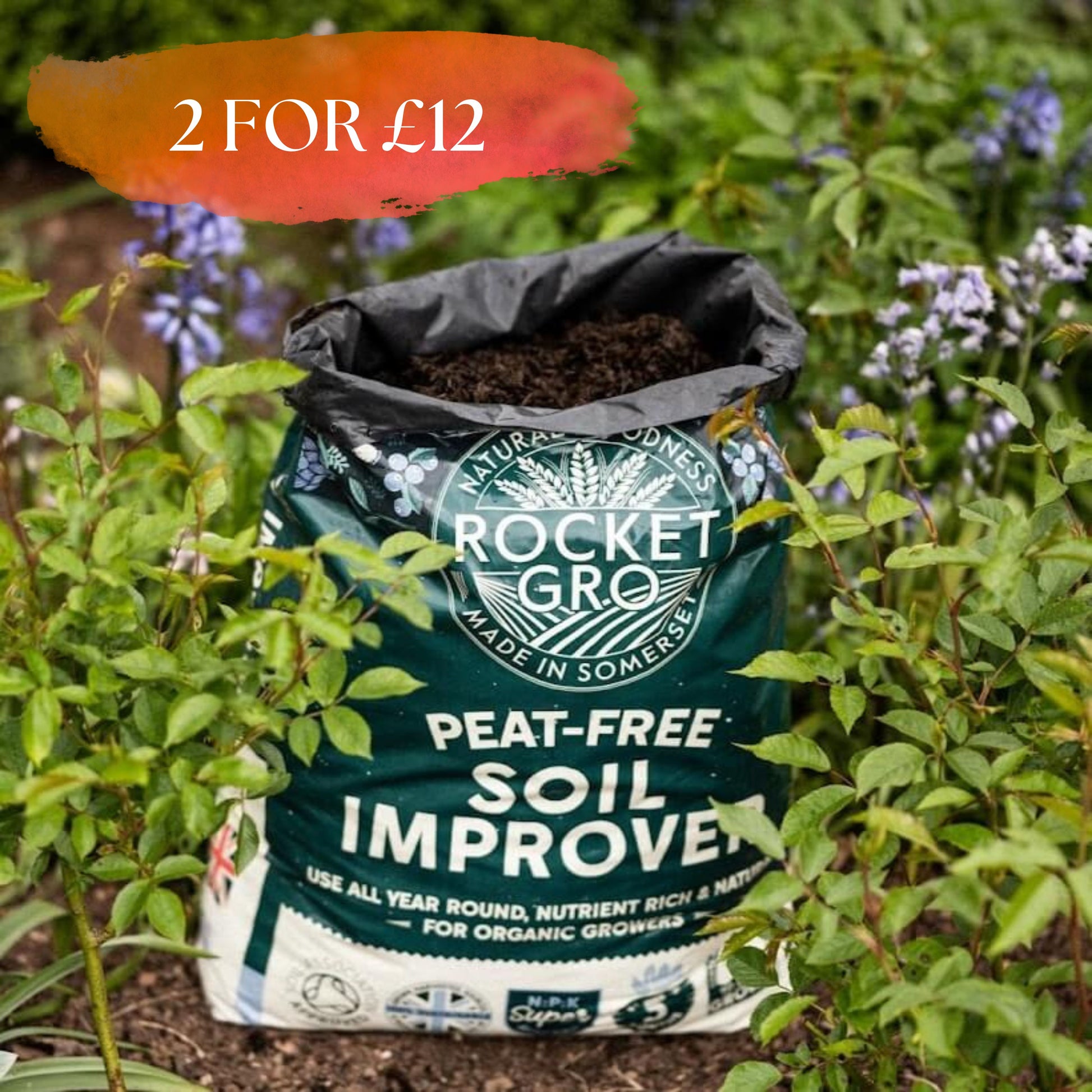Rocket Gro Peat-Free Soil Improver 40L
