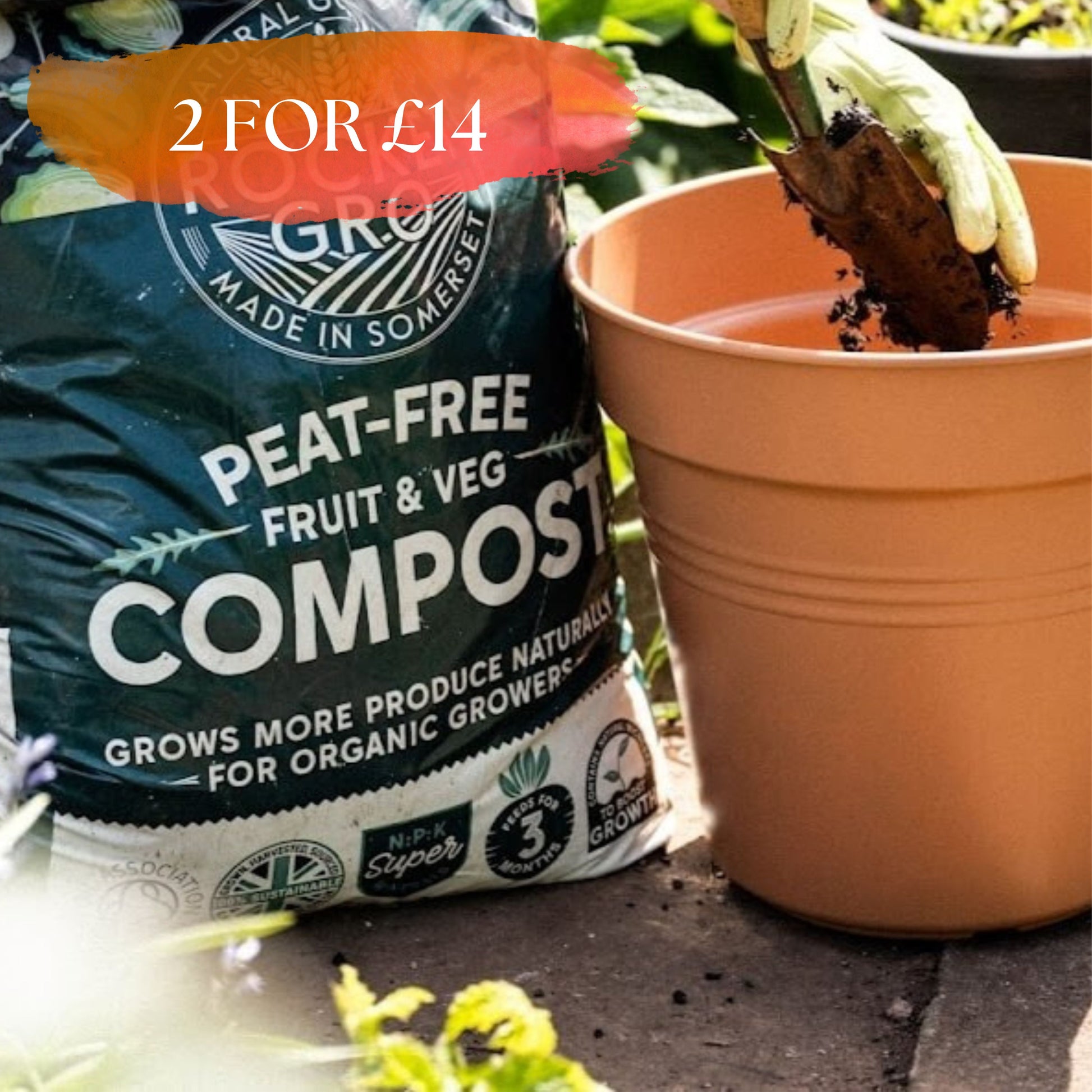 Rocket Gro Fruit & Veg Compost 40L