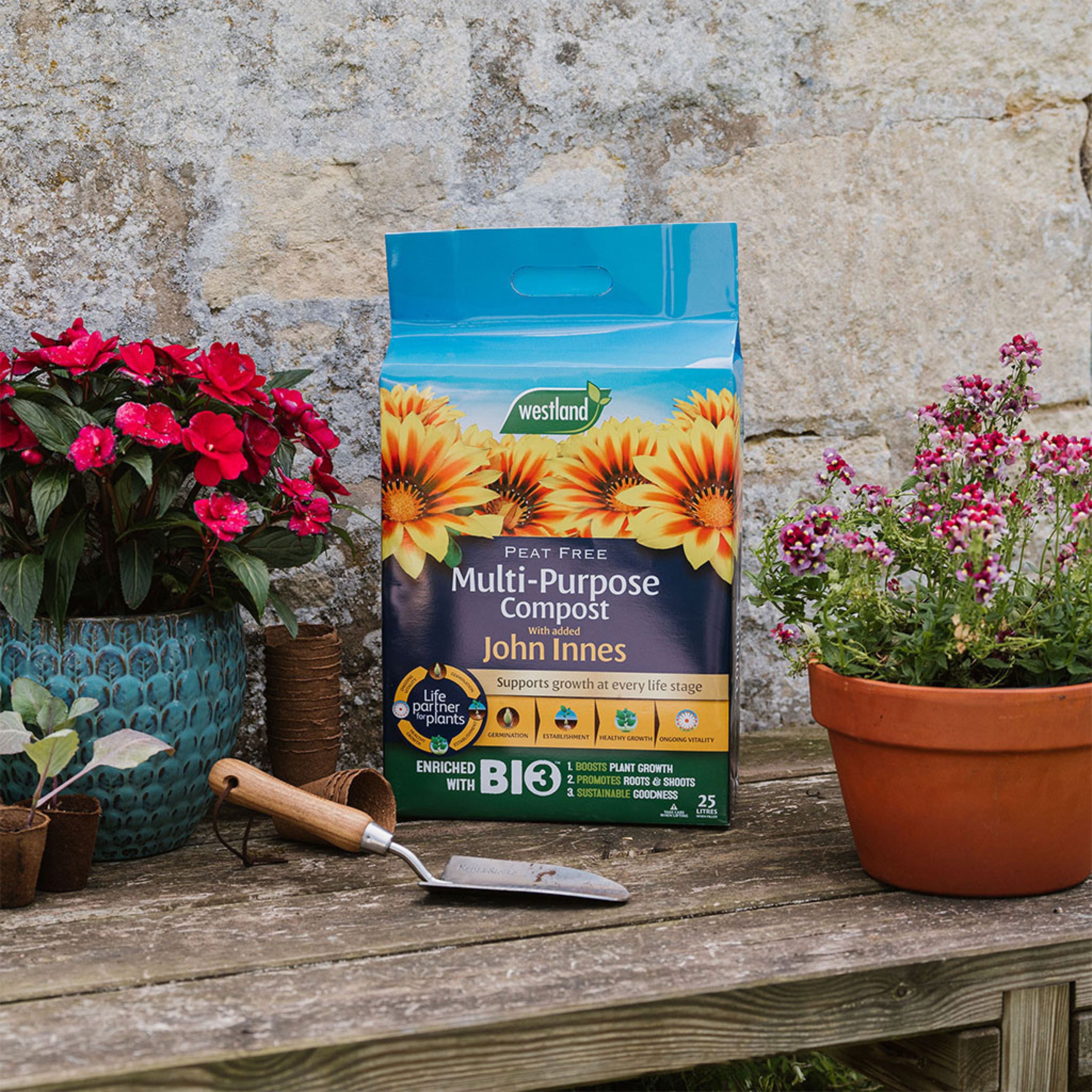 Westland Peat Free Multi-Purpose Compost with John Innes 25L