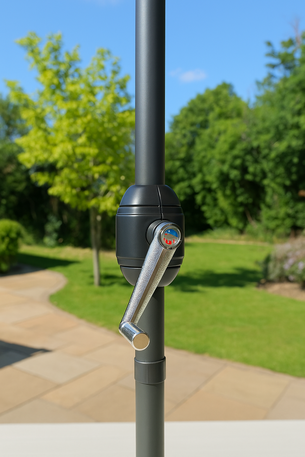 ENJOi Royal Round Aluminium 3m Grey Parasol