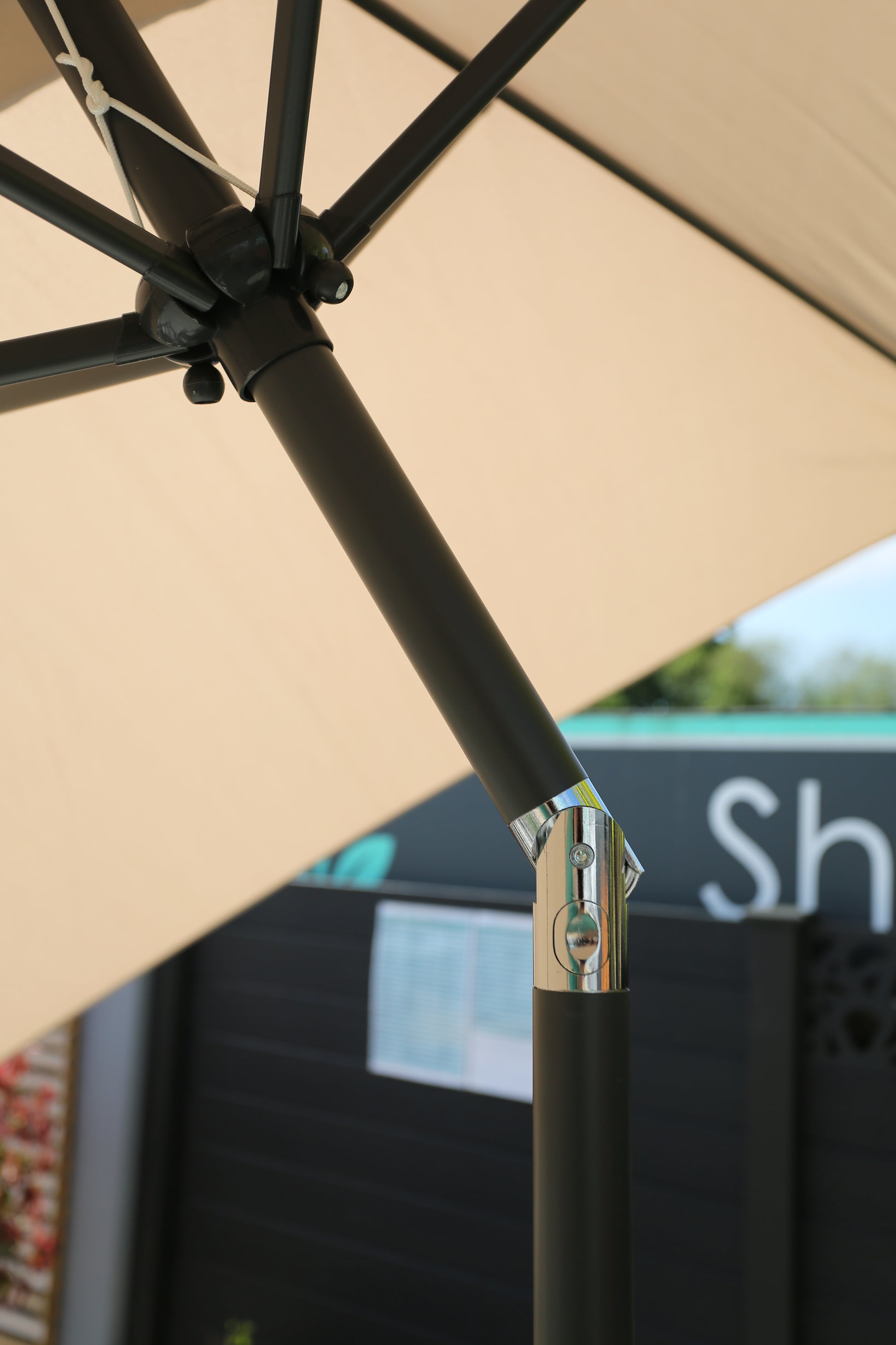 ENJOi Royal Rectangle Aluminium 2m x 3m Taupe Parasol