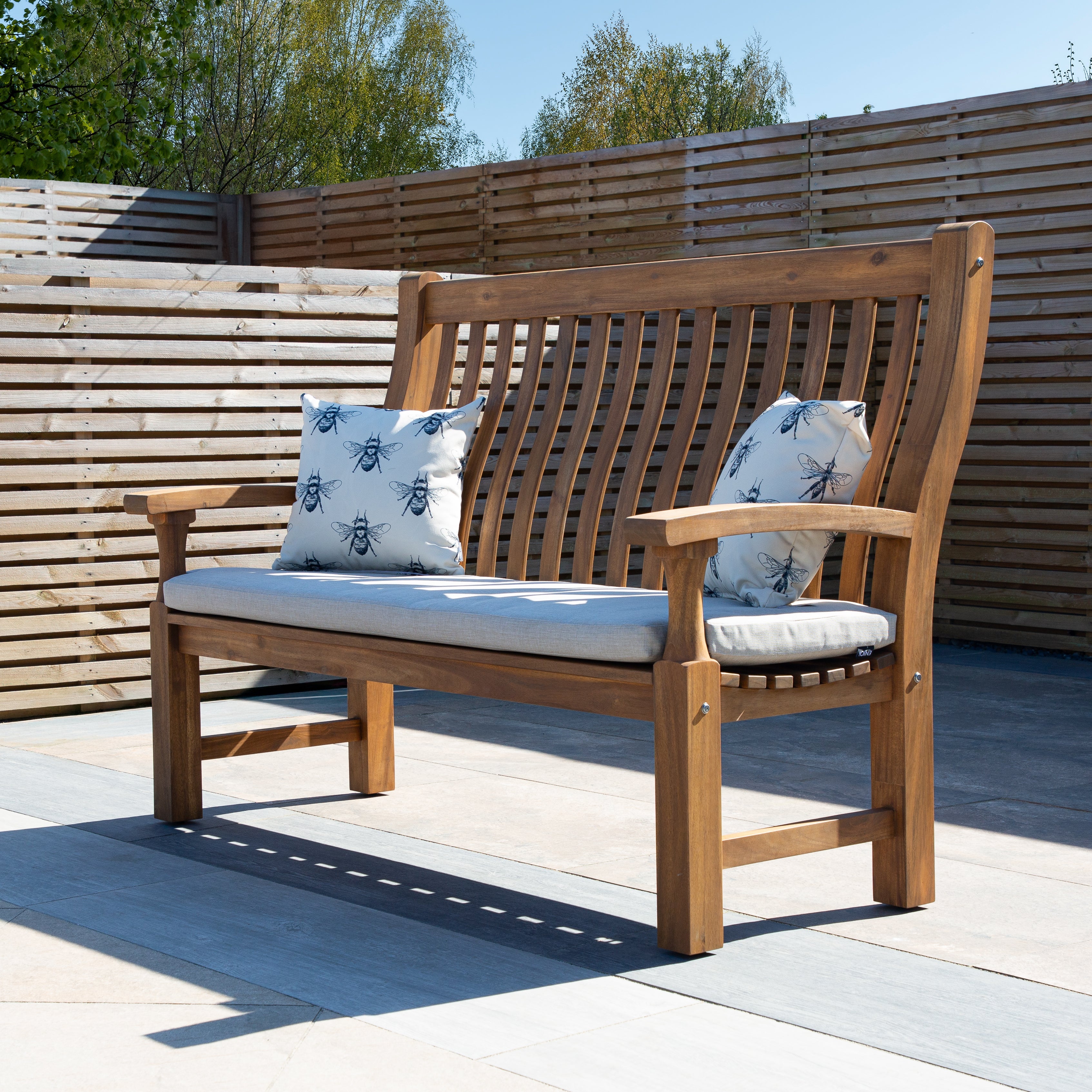ENJOi Woodland Acacia Bench with Cushion