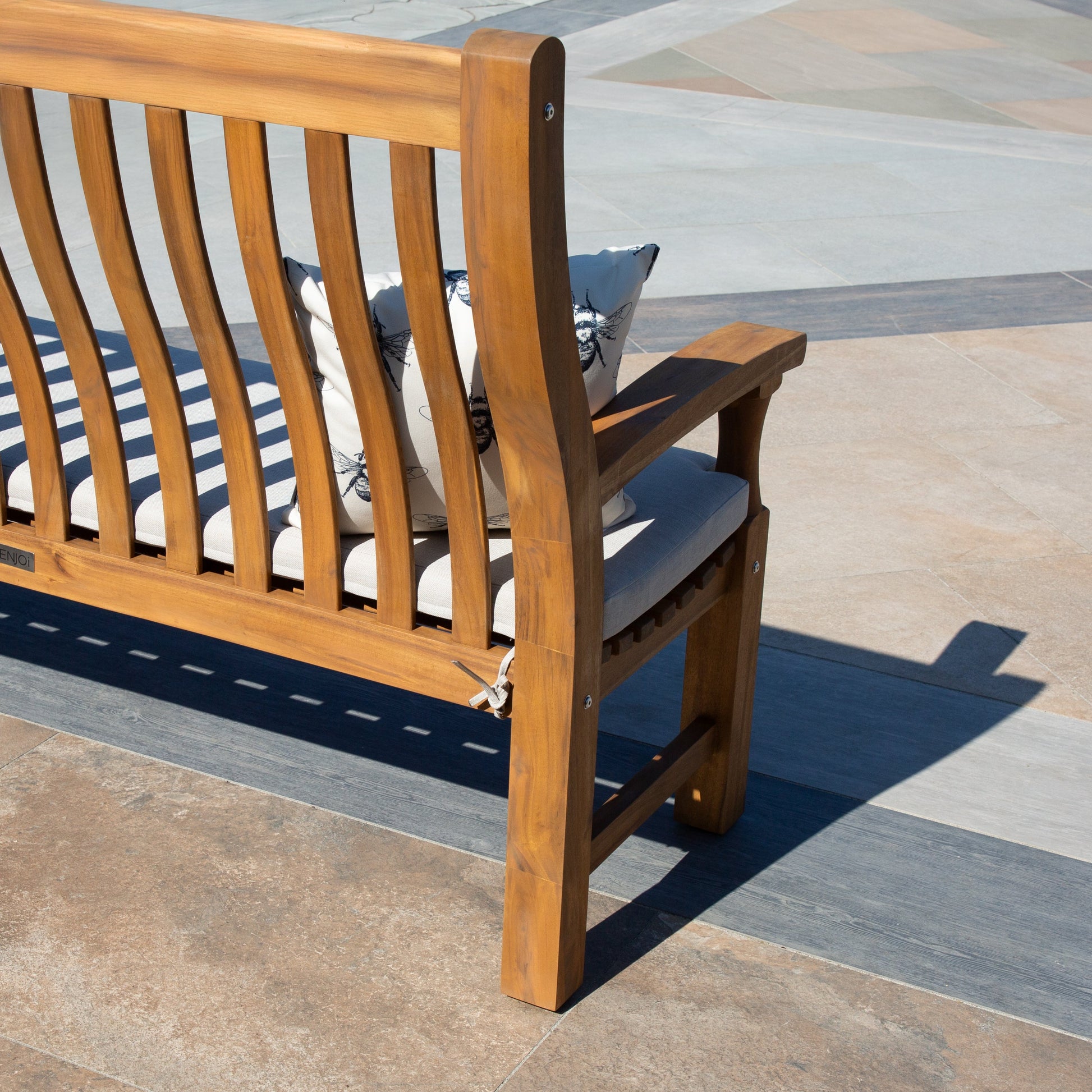 ENJOi Woodland Acacia Bench with Cushion
