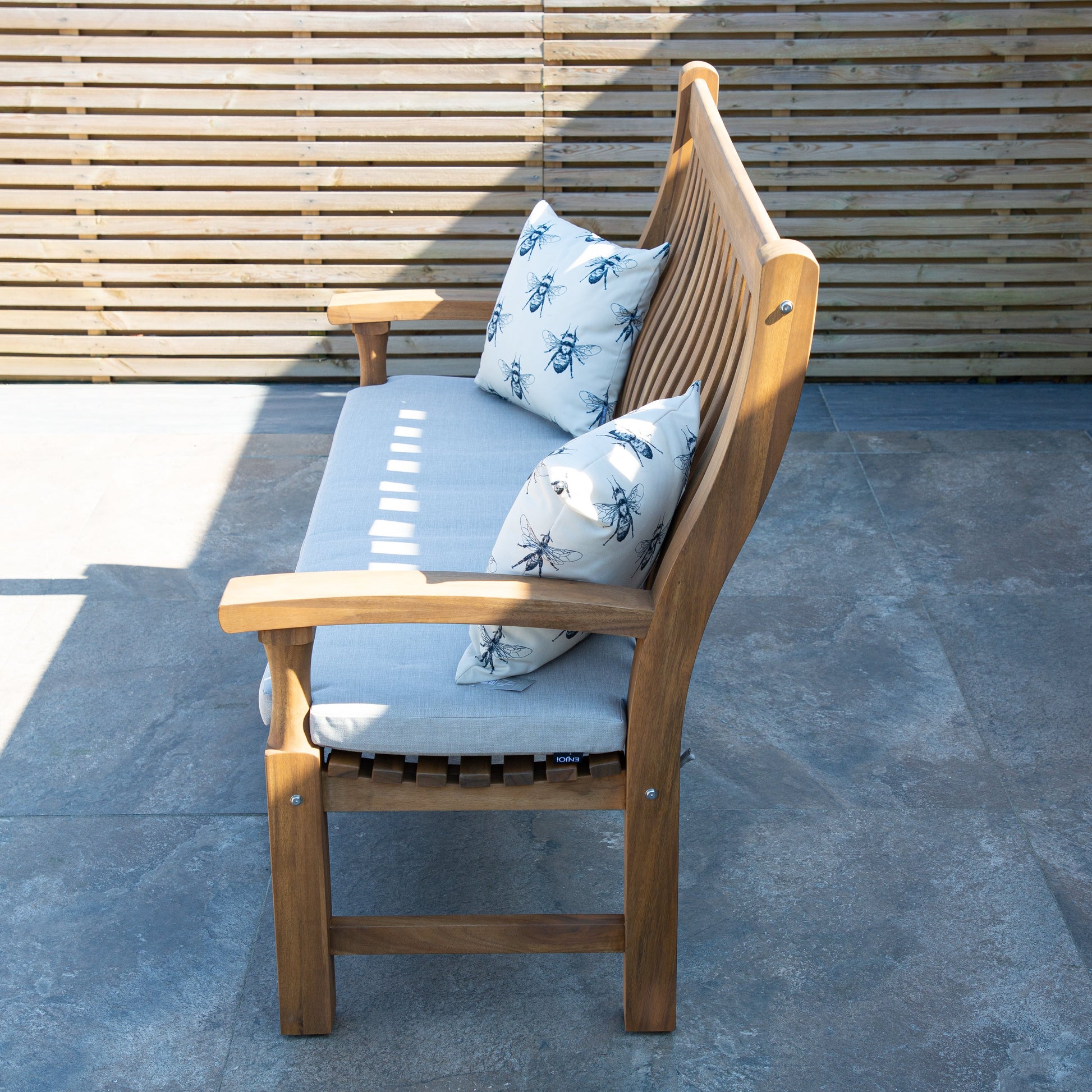 ENJOi Woodland Acacia Bench with Cushion