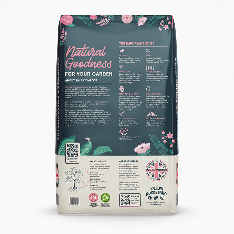 Rocket Gro Ericaceous Compost 40L
