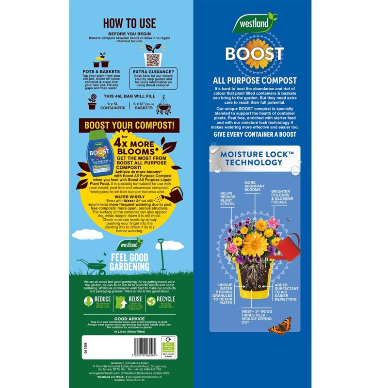 Westland Boost Multi Purpose Compost 46L