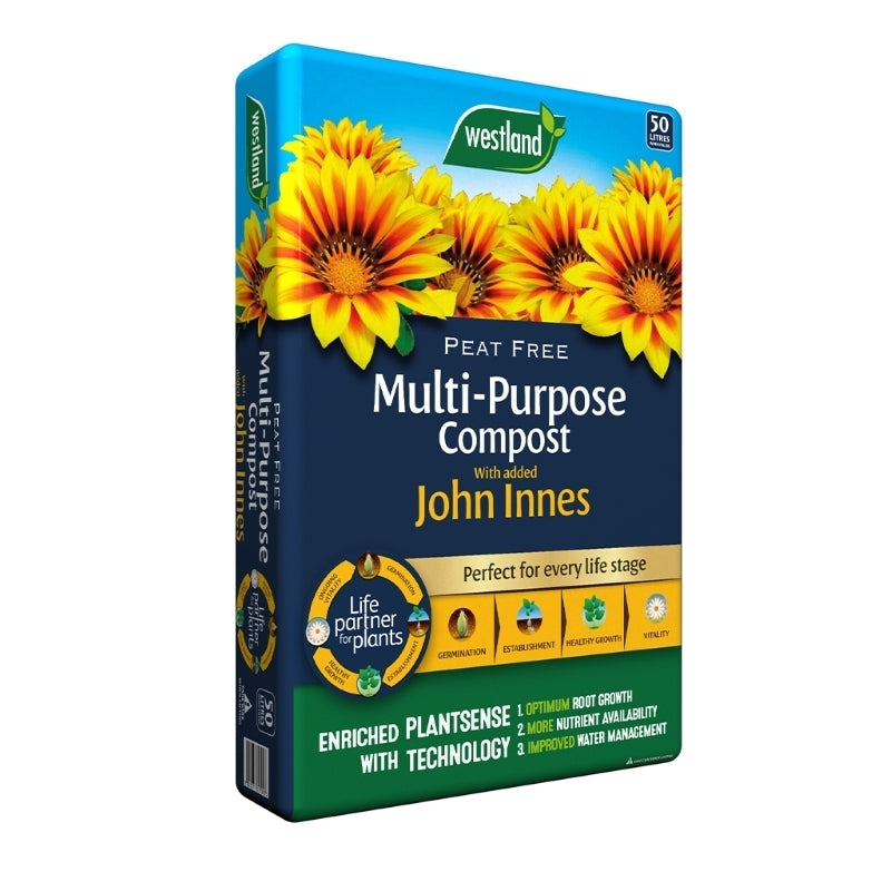 Westland Peat Free Multi Purpose Compost +JI (25% Extra Free) 50L