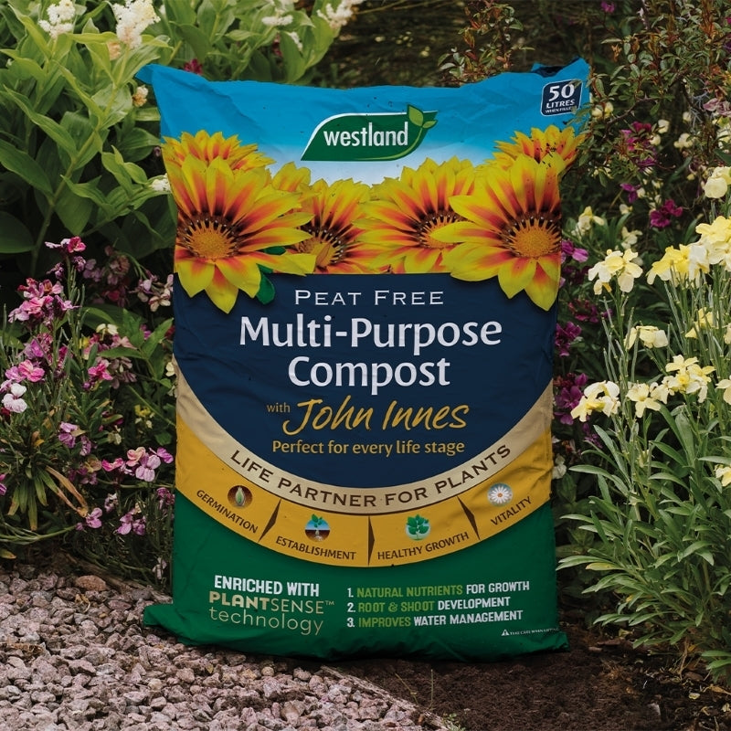 Westland Peat Free Multi Purpose Compost +JI (25% Extra Free) 50L